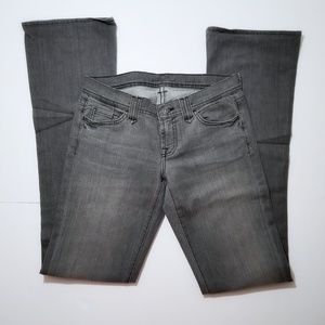 7 For All Mankind Gray Bootcut Jeans - Size 26
